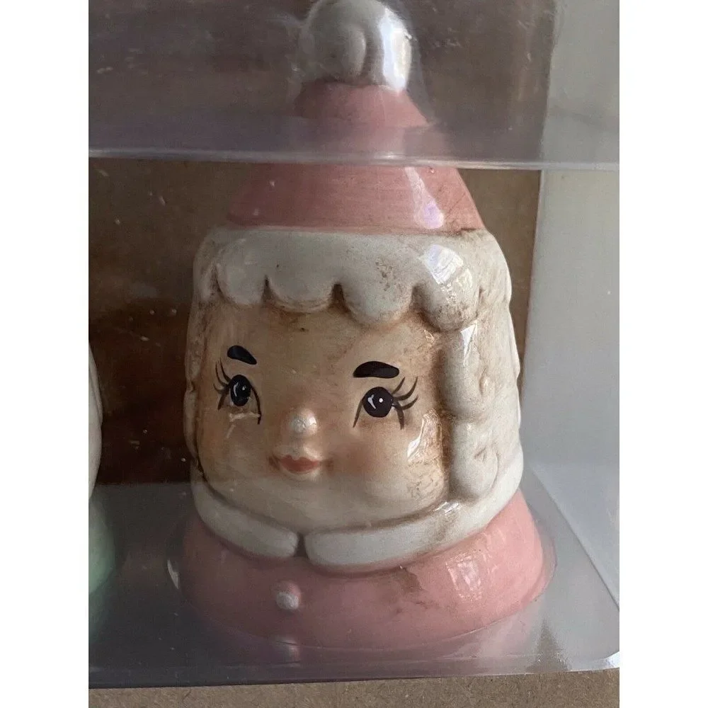 Johanna Parker Design Christmas  Mr & Mrs. Claus Santa Salt & Pepper Shakers New
